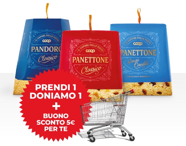 Immagine campagna Prendi 1 doniamo 1