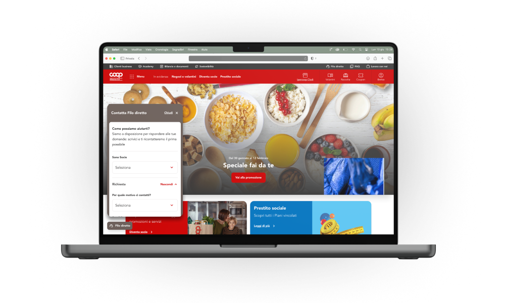 Immagine assistenza clienti Filo diretto