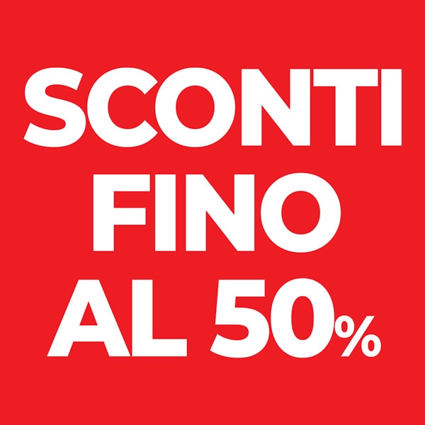 Sconti fino al 50%